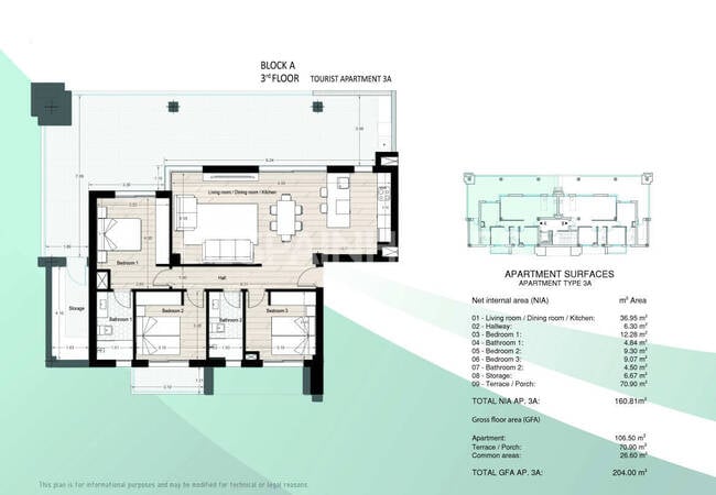 Los Alcazares'te Sahile Yakın Havuzlu Binada 3+1 Daireler 22