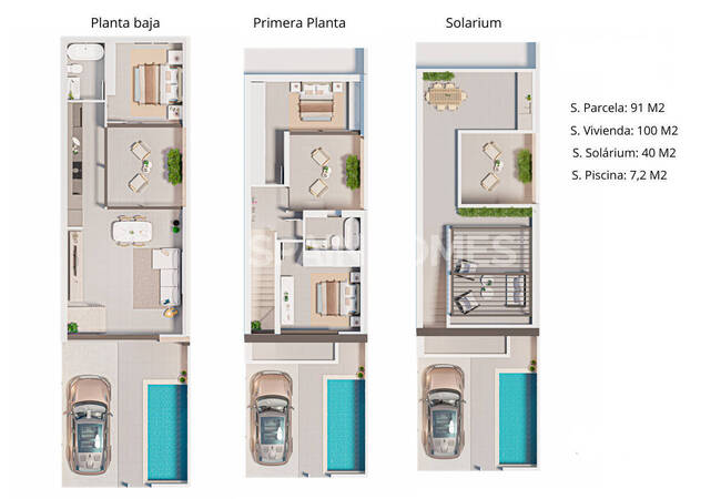 Eleganta Radhus Med Privata Pooler I San Pedro Del Pinatar 13