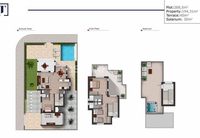 Moderna Hus Med Privat Pool I Los Alcázares 16