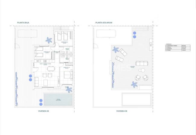 منازل من 3 غرف نوم مع مسابح ومقصورات تشمس اصطناعي في بالسيكاس 21