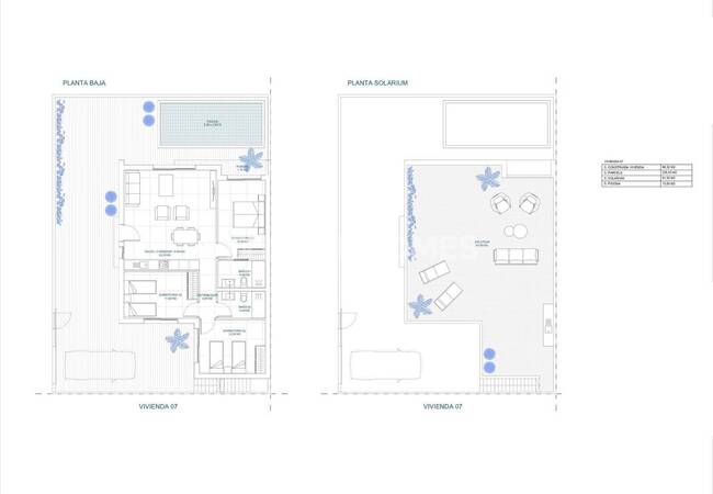 منازل من 3 غرف نوم مع مسابح ومقصورات تشمس اصطناعي في بالسيكاس 22