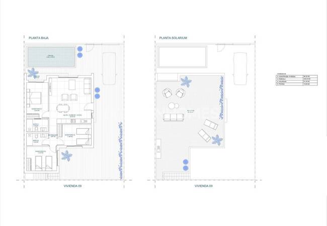 منازل من 3 غرف نوم مع مسابح ومقصورات تشمس اصطناعي في بالسيكاس 24
