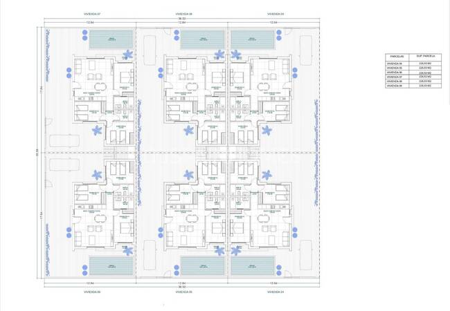 منازل من 3 غرف نوم مع مسابح ومقصورات تشمس اصطناعي في بالسيكاس 18