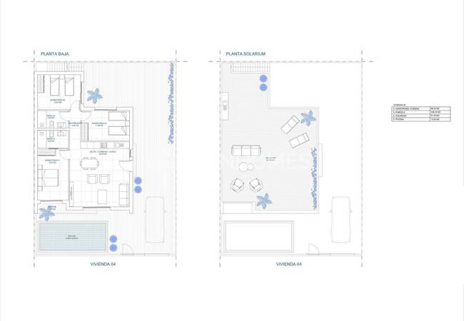 منازل من 3 غرف نوم مع مسابح ومقصورات تشمس اصطناعي في بالسيكاس 19