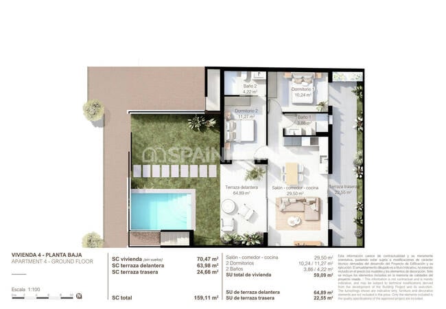 San Pedro Del Pinatar'da Özel Havuzlu Daireler 22