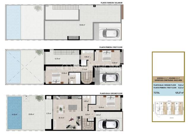 Элегантные таунхаусы с 3 спальнями и бассейнами в Сан-Хавьере 12