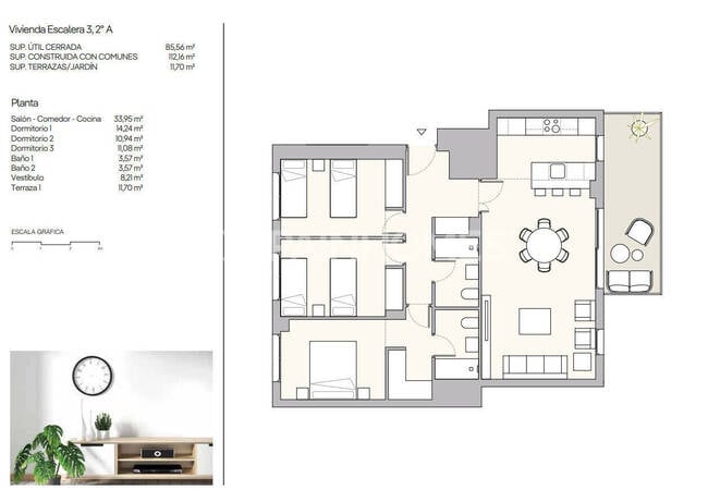 Lägenheter Med 2 Och 3 Sovrum Med Privata Utomhusutrymmen I Murcia 11