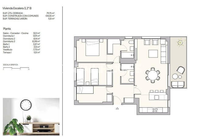 Lägenheter Med 2 Och 3 Sovrum Med Privata Utomhusutrymmen I Murcia 12