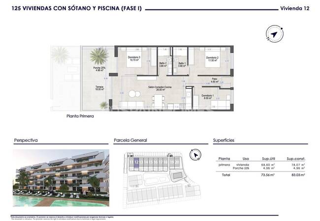 Modern 3 Bedroom Flats 750 M From the Beach in San Javier 33