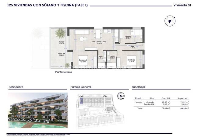 Modern 3 Bedroom Flats 750 M From the Beach in San Javier 21
