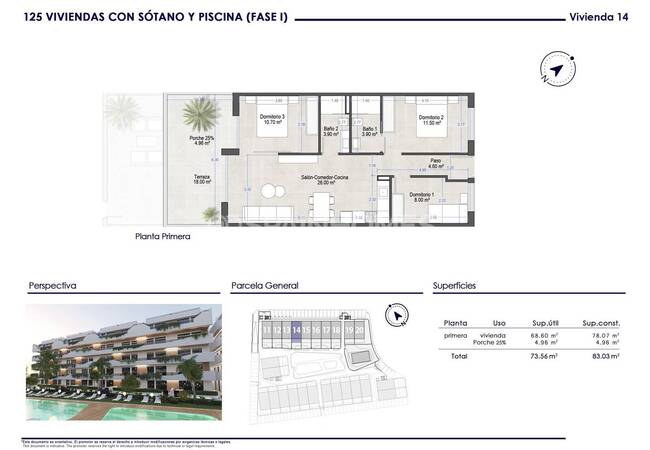 Modern 3 Bedroom Flats 750 M From the Beach in San Javier 20