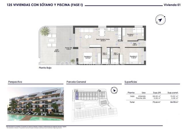 Modern 3 Bedroom Flats 750 M From the Beach in San Javier 35