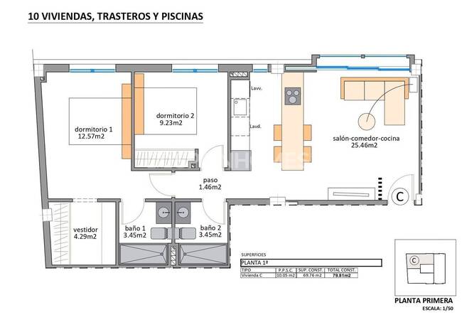 Apartamentos De 2–3 Dormitorios Cerca De Servicios En San Pedro 11