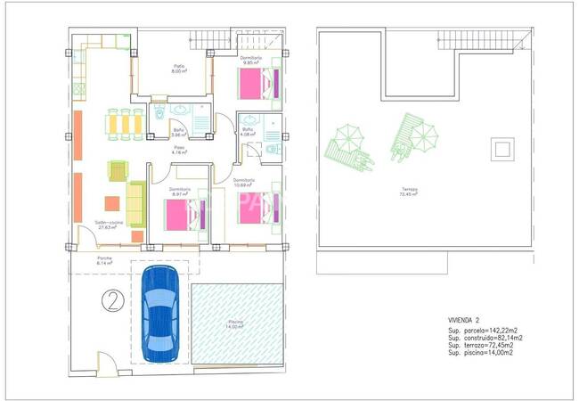 Enplanshus Med Privata Pooler I Murcia Avileses 11
