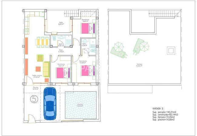 Enplanshus Med Privata Pooler I Murcia Avileses 14