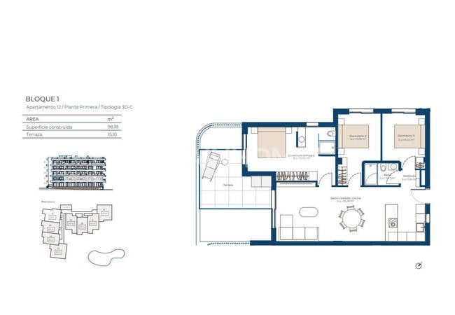 Golf Flats with Shared Pool and Garden in Murcia 10