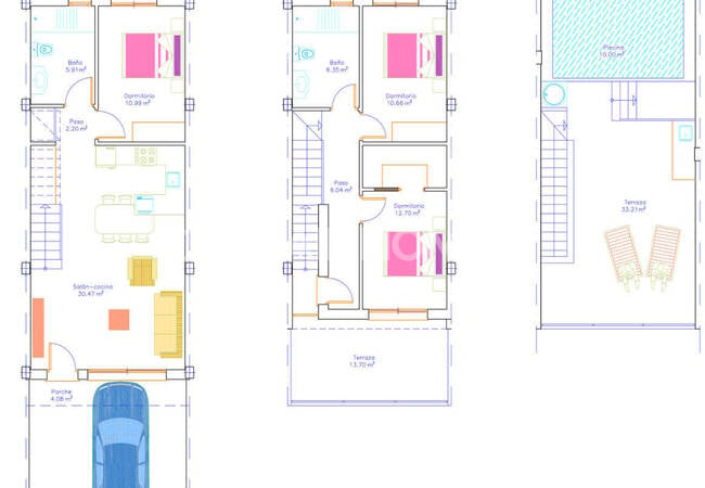 Townhouses with Pools and Terraces in San Pedro Del Pinatar 15