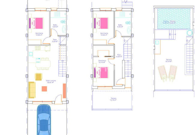 Townhouses with Pools and Terraces in San Pedro Del Pinatar 16
