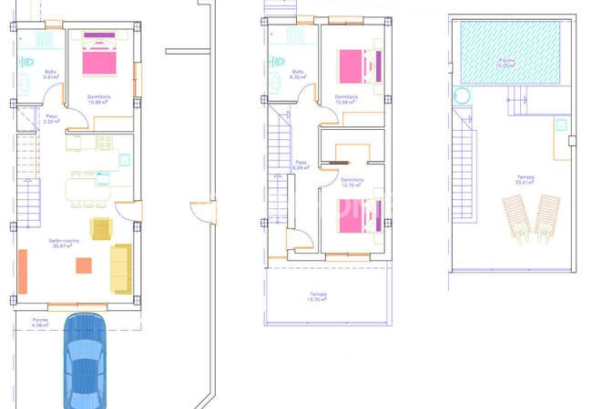 Townhouses with Pools and Terraces in San Pedro Del Pinatar 13