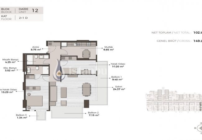 Properties with Island View and En-suite Bathrooms in Istanbul Kartal 43