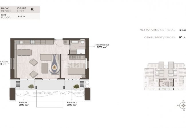 Properties with Island View and En-suite Bathrooms in Istanbul Kartal 46