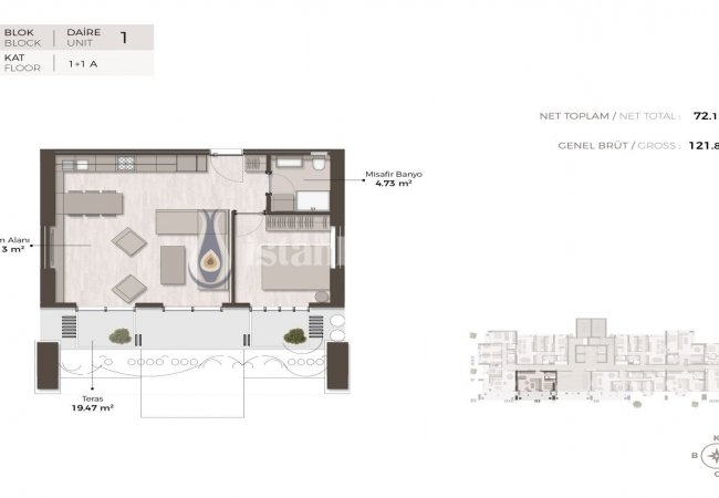 Properties with Island View and En-suite Bathrooms in Istanbul Kartal 47