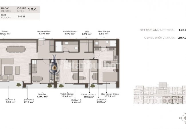 Properties with Island View and En-suite Bathrooms in Istanbul Kartal 39