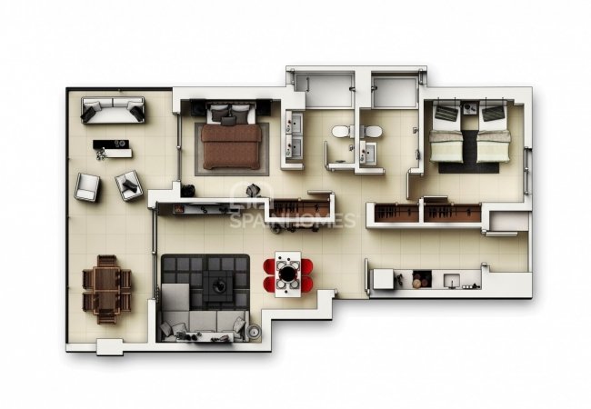 Contemporary Apartments with Storage Room and Garage in Costa Blanca
