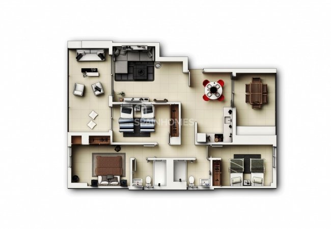 Contemporary Apartments with Storage Room and Garage in Costa Blanca