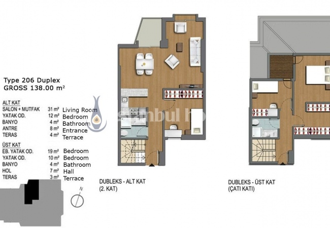 Quality Apartments with Unique Design in Istanbul Sisli 38