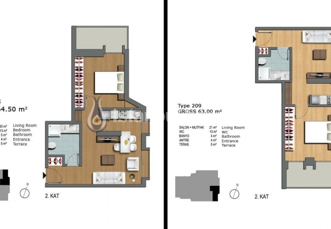 Quality Apartments with Unique Design in Istanbul Sisli 40