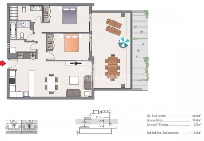 Estepona Málaga'da Havuzlu Bahçeye Sahip Modern Daireler 22