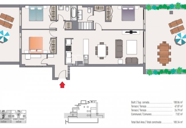 Estepona Málaga'da Havuzlu Bahçeye Sahip Modern Daireler 24