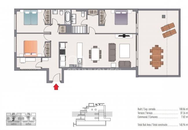 Estepona Málaga'da Havuzlu Bahçeye Sahip Modern Daireler 27