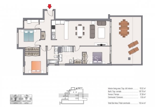 Estepona Málaga'da Havuzlu Bahçeye Sahip Modern Daireler 19
