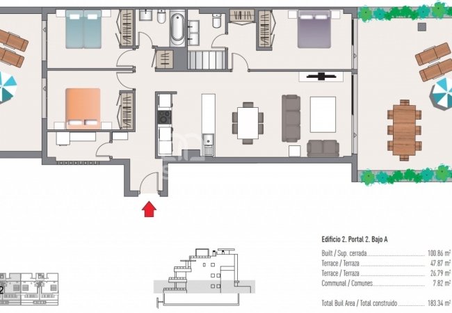 Estepona Málaga'da Havuzlu Bahçeye Sahip Modern Daireler 25