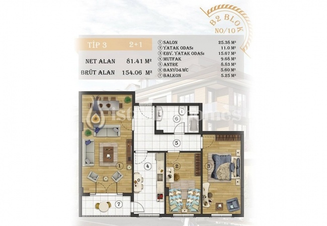 ملک نوساز با چشم انداز دریا در استانبول، بیلیکدوزو 25