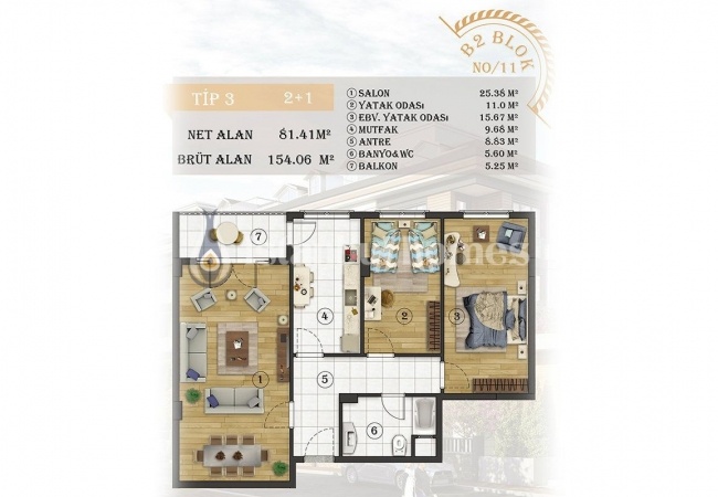 ملک نوساز با چشم انداز دریا در استانبول، بیلیکدوزو 26