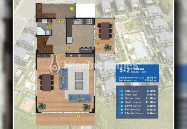 South-facing Houses 5 Min. to the Sea in Buyukcekmece 35