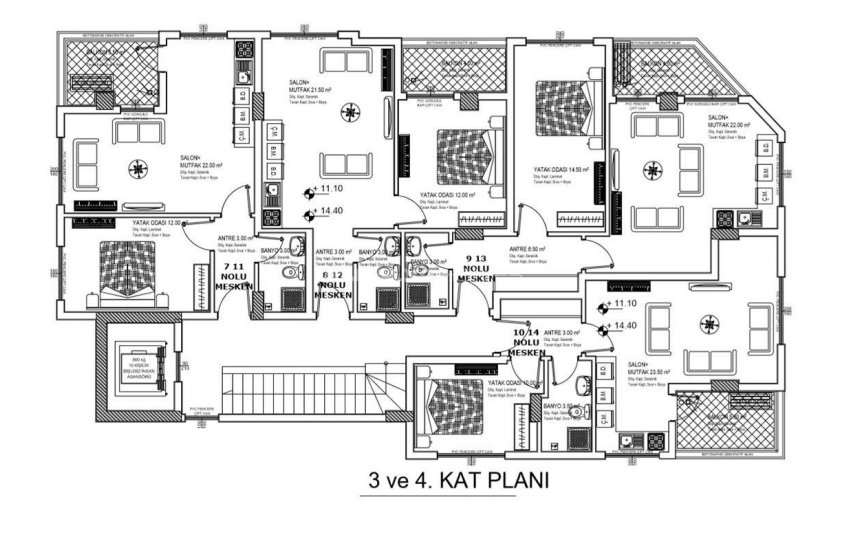 Alanya Appartementen In Mahmutlar 400 M Tot Zee 19