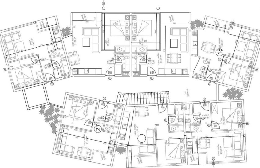 New 1+1 Apartments in Alanya 800 Mt to the Beach 14