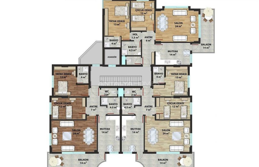 Charming Apartments with a Modern Design in Alanya 6