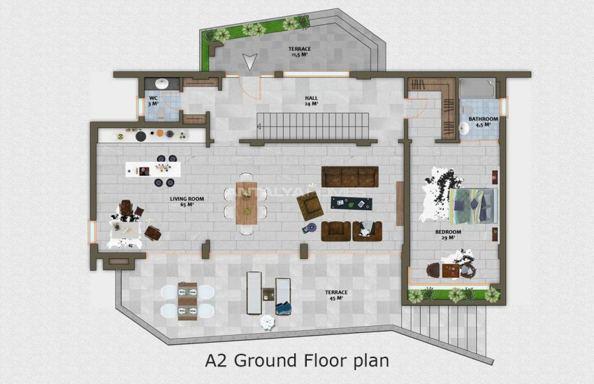 Exclusive Villas with 4+1 and 5+1 Options in Alanya Center 36