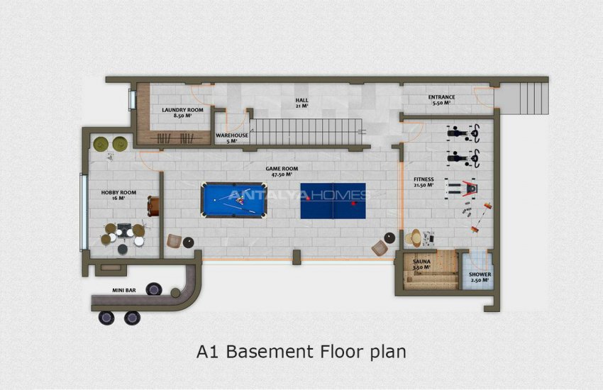 Exclusive Villas with 4+1 and 5+1 Options in Alanya Center 35