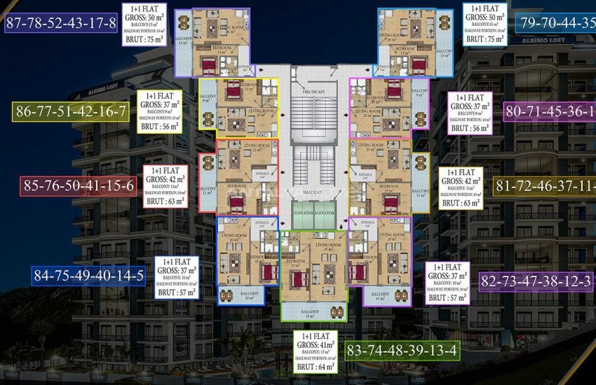 Real Estate with Fantastic Features in Mahmutlar Alanya 15