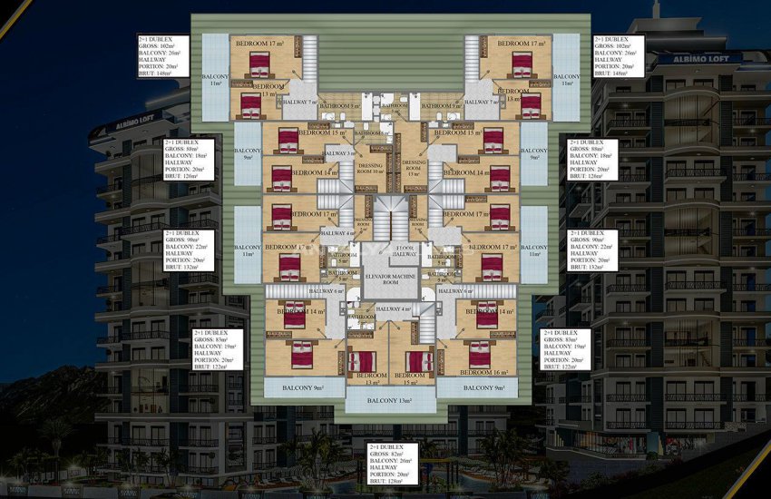 Real Estate with Fantastic Features in Mahmutlar Alanya 26