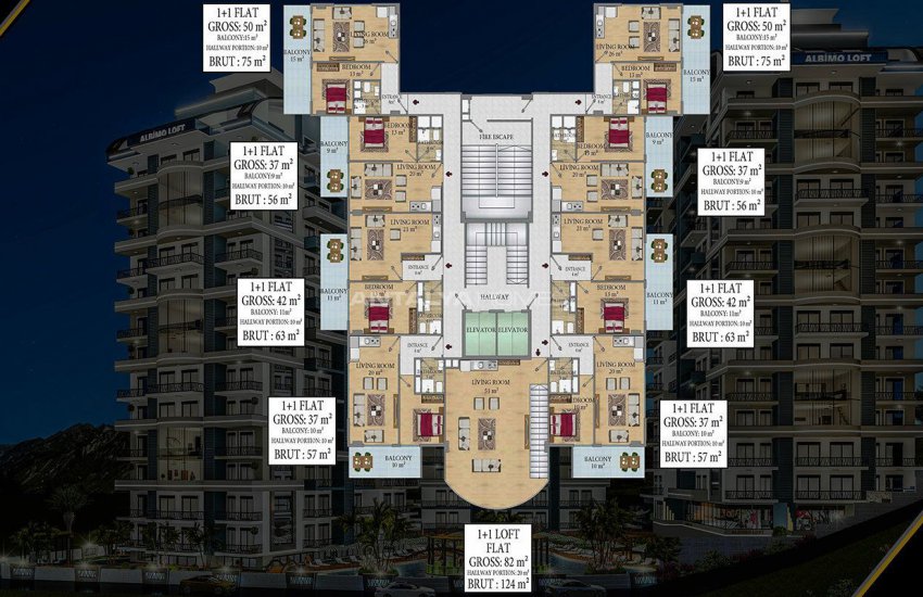 Real Estate with Fantastic Features in Mahmutlar Alanya 17