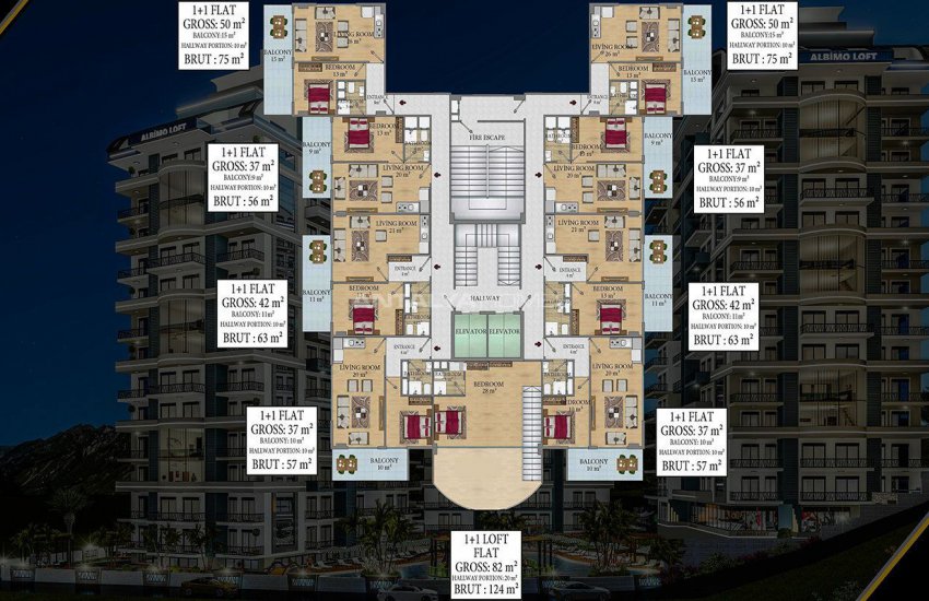 Real Estate with Fantastic Features in Mahmutlar Alanya 20