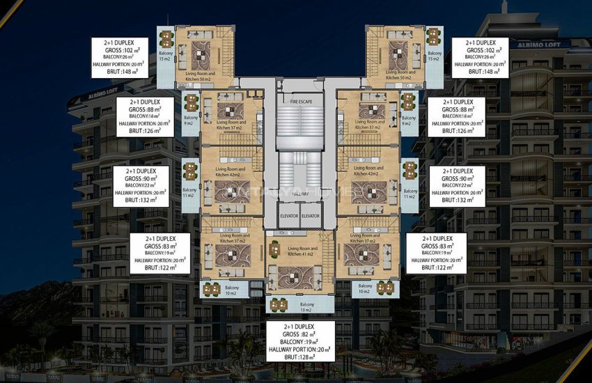 Real Estate with Fantastic Features in Mahmutlar Alanya 23
