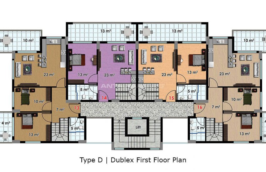 Stylish Designed Key-ready Apartments in Alanya Turkey 41